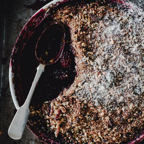 RECIPE: Black Forest Fruit Crumble