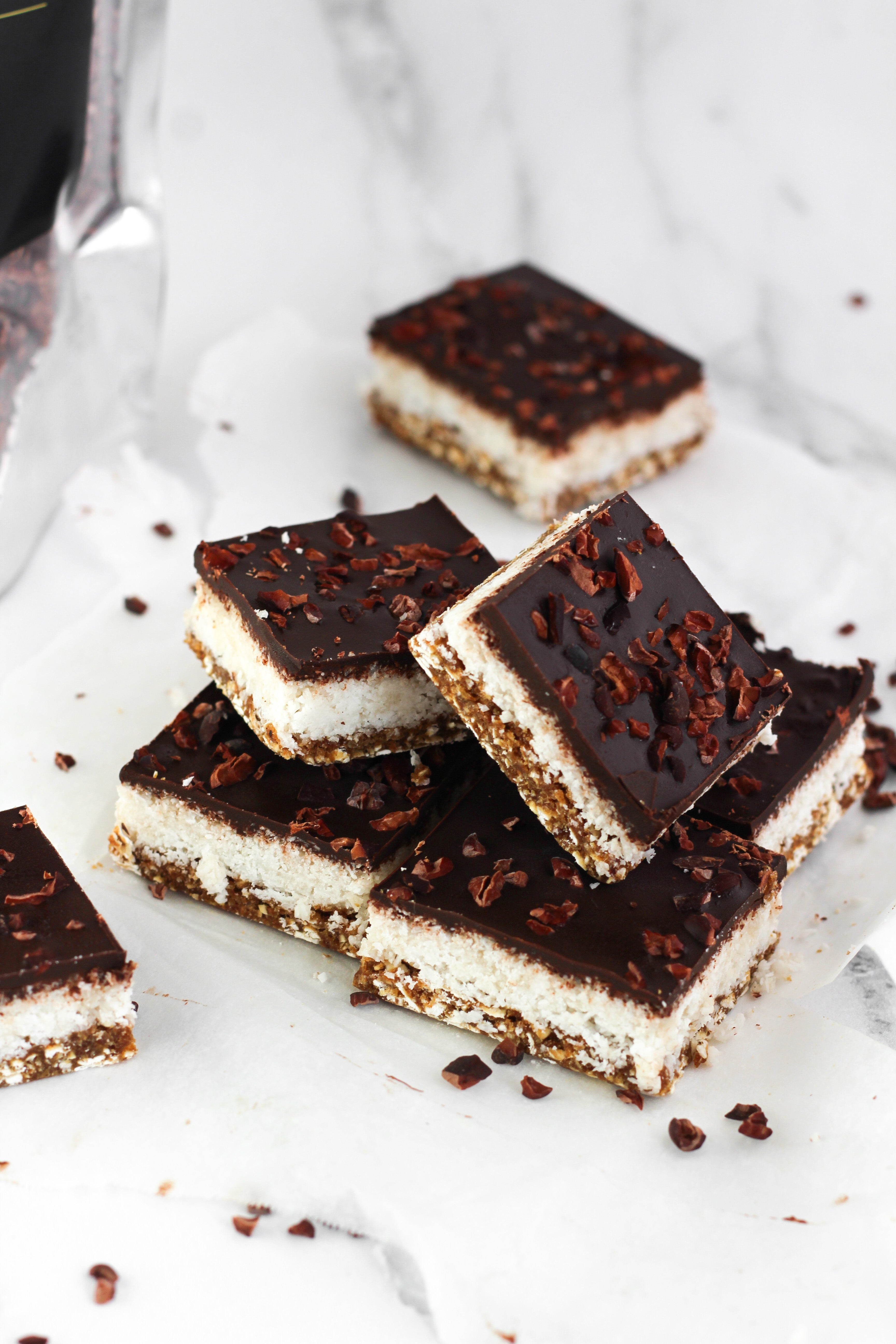 RECIPE: Vegan Coconut Chocolate Slice