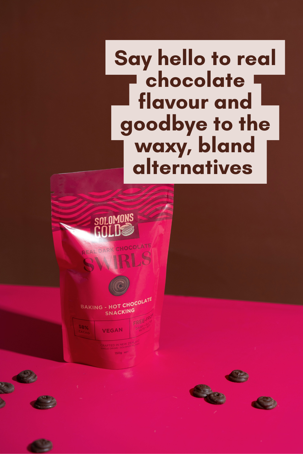 Dark Chocolate Swirls 58% - 150g