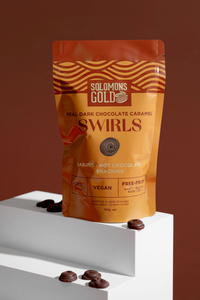 Dark Chocolate Swirls Caramel 58% - 150g