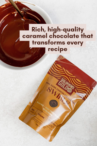 Dark Chocolate Swirls Caramel 58% - 150g