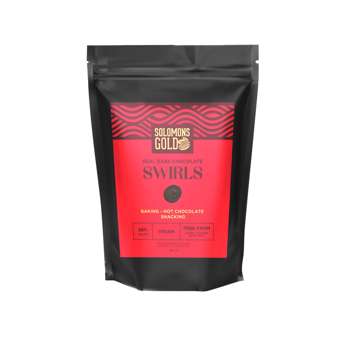 Dark Chocolate Swirls 58%, 1kg