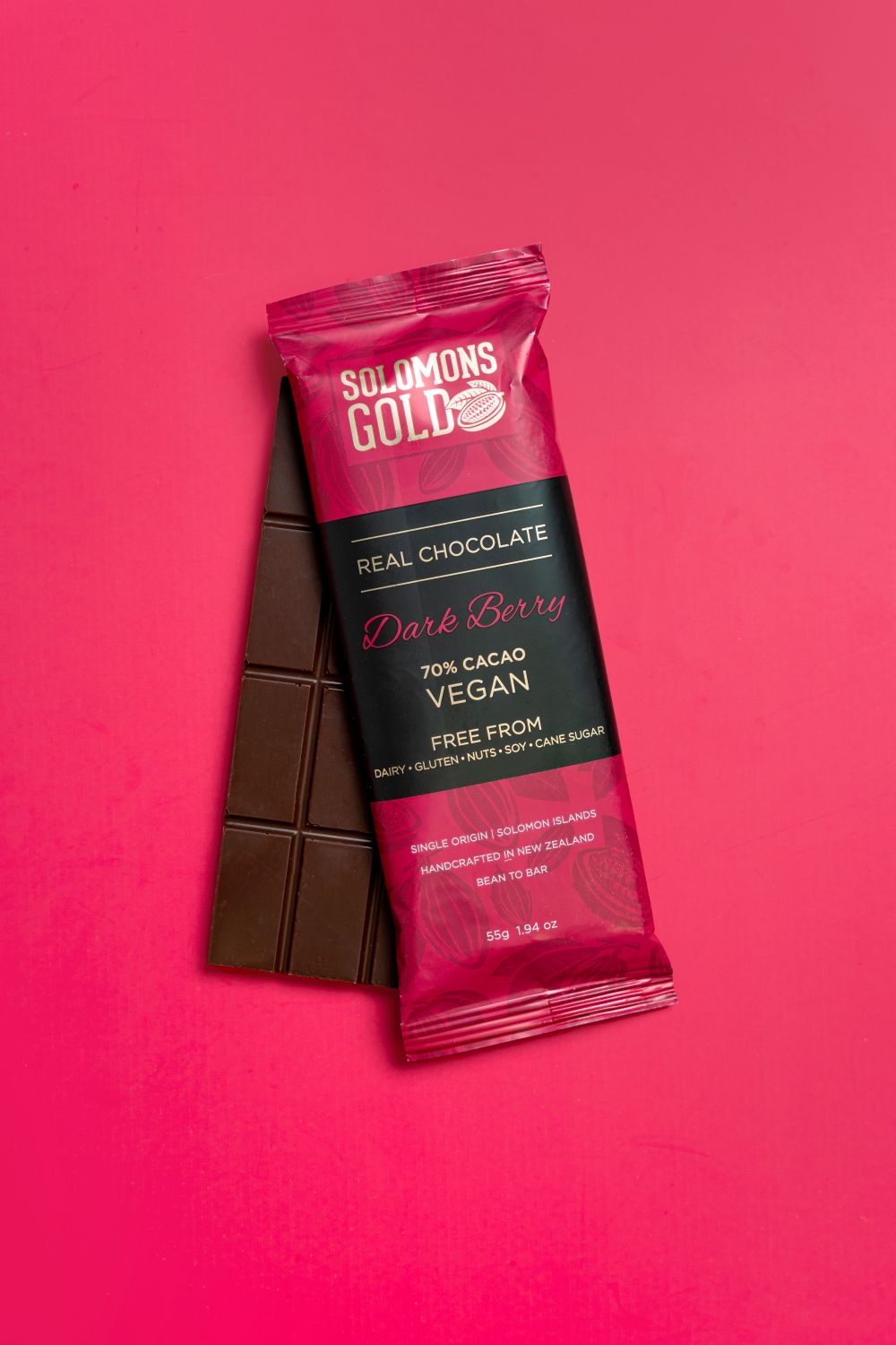 Dark Berry 70% Chocolate Bar - 55g