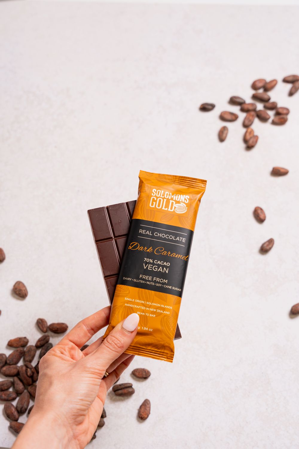 Dark Caramel 70% Chocolate Bar - 55g