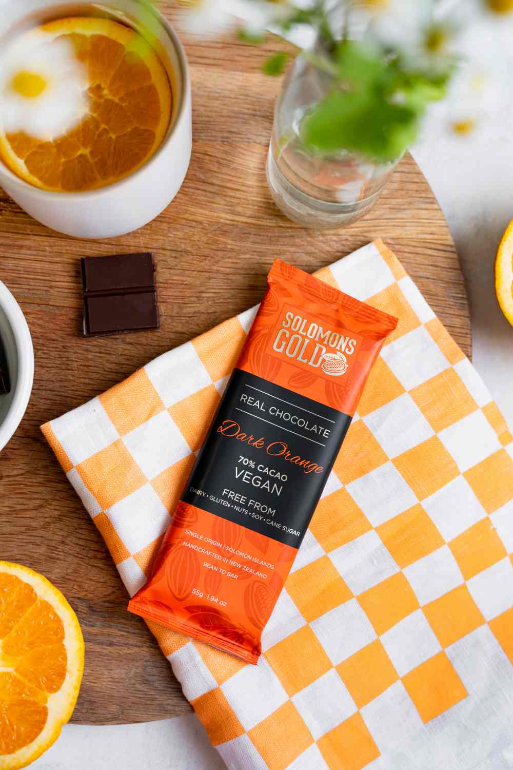 Dark Orange 70% Chocolate Bar - 55g