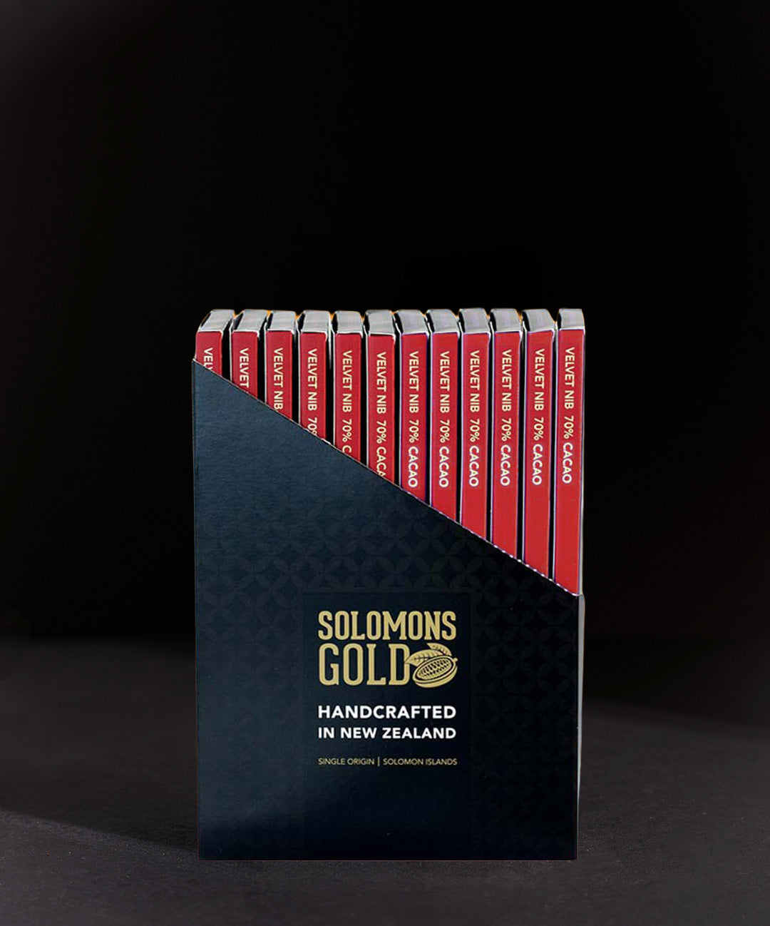 Velvet Nib 70% Chocolate Bar Box - 85g x 12