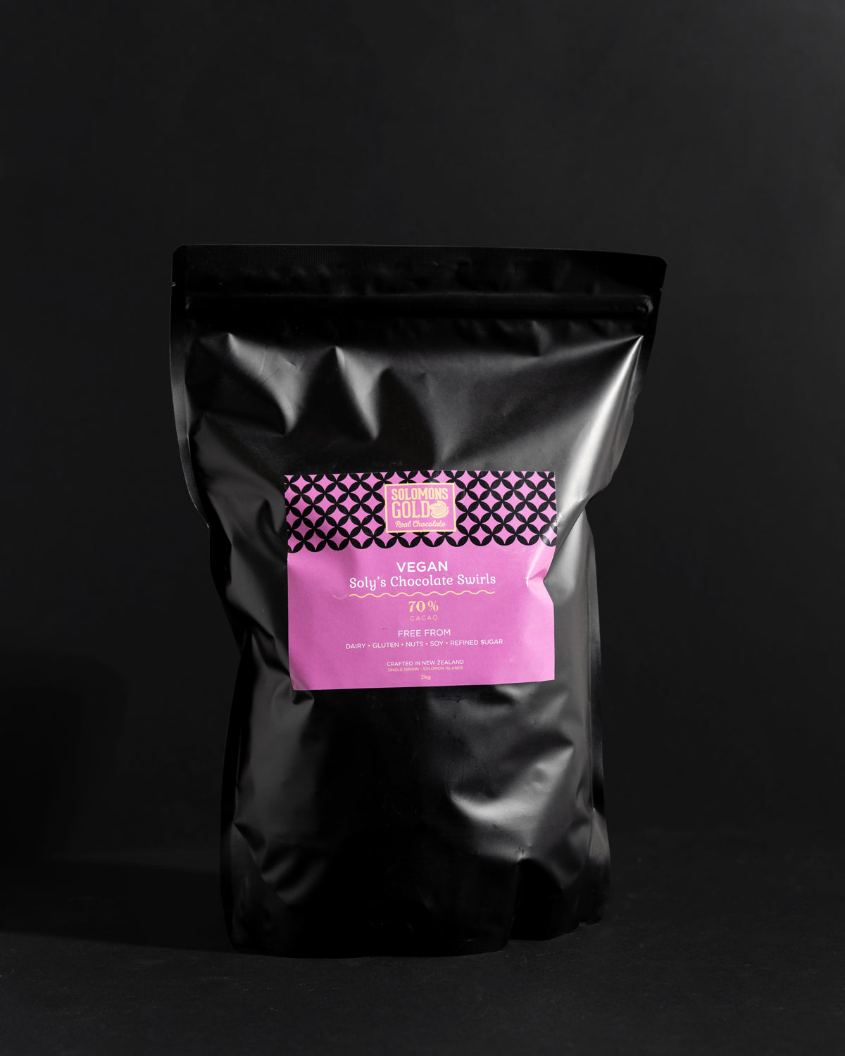 Soly's Chocolate Swirls 70% Cacao, 500g & 2kg - Refined Sugar Free